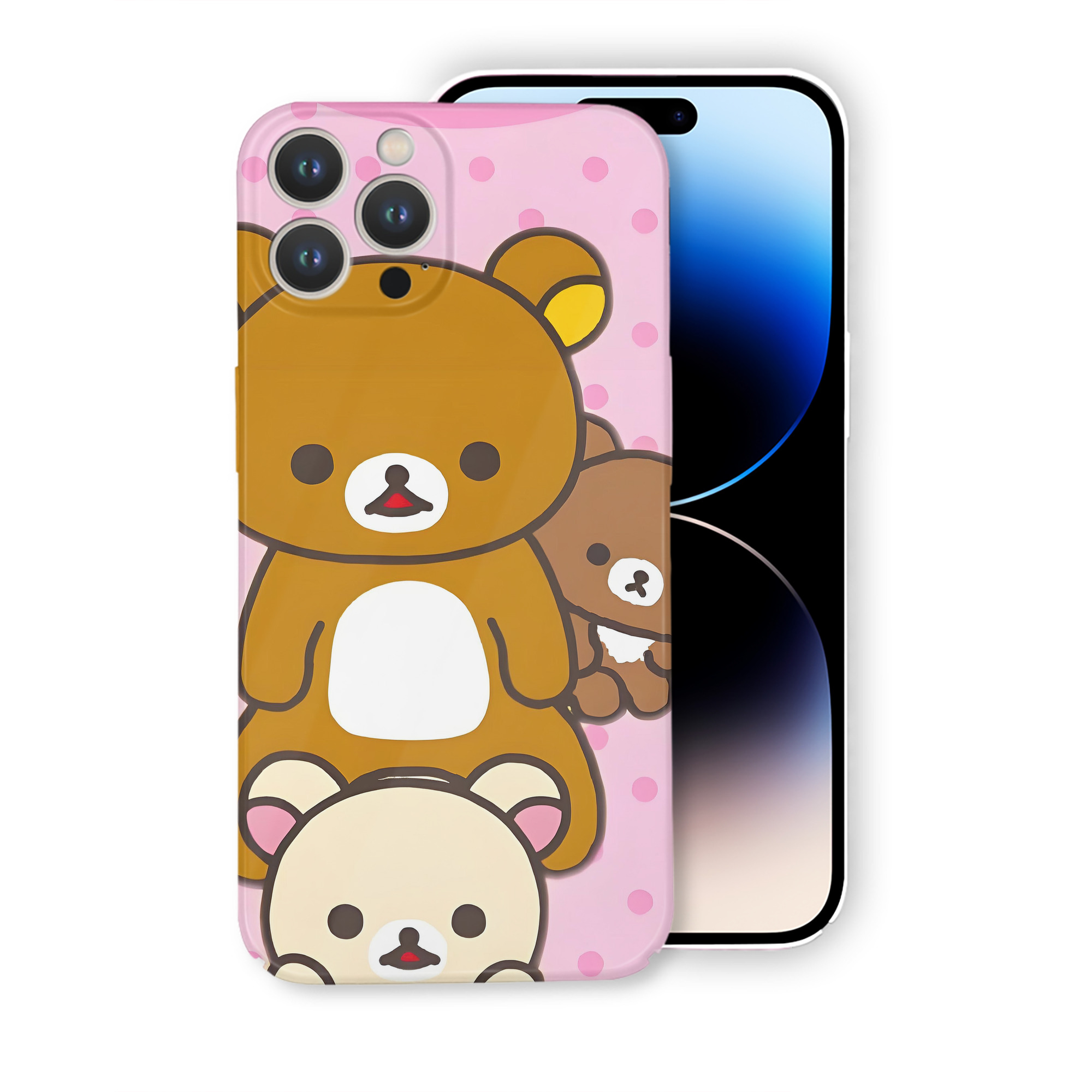 （画像用） リラックマ リラックマ キイロイトリ Rilakkuma Korilakkuma Kiiroitori 【iPhone 14シリーズ対応】ハードケース